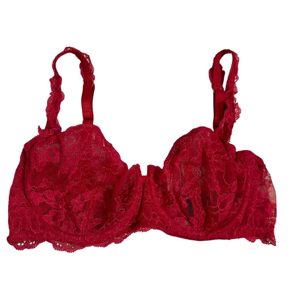 La Perla Villa Toscana 2 34E Red Lace Underwired Bra